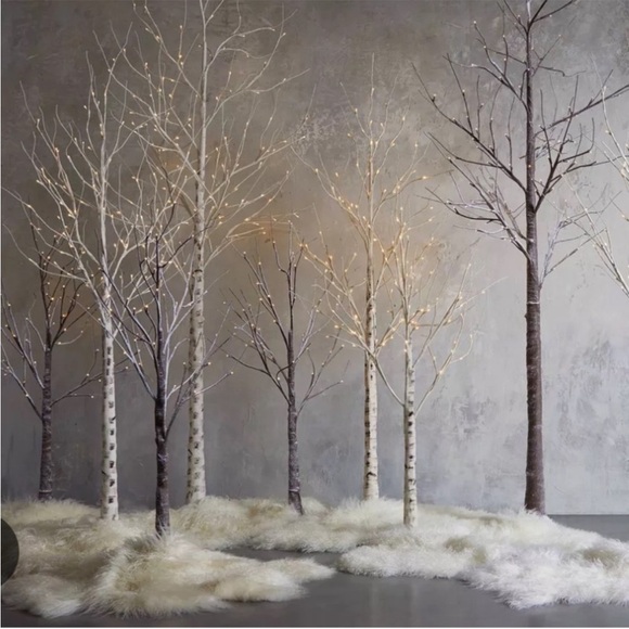 Arhaus Other - Arhaus aurora 4’ snowy twig lit tree